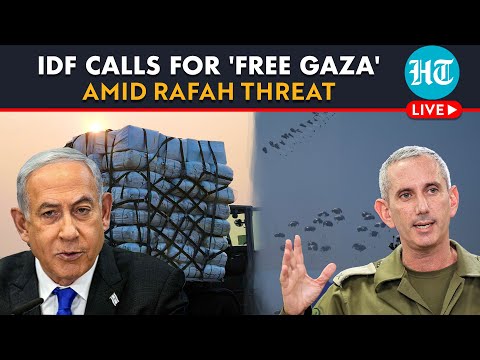 LIVE | Israeli Military Calls For 'Free Gaza' Amid Threats to Invade Rafah | Watch
