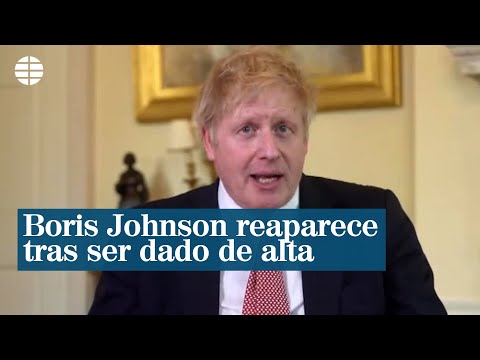 Boris Johnson reaparece tras ser dado de alta | EL MUNDO