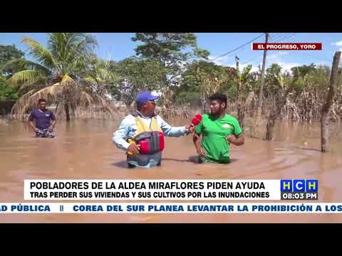 Pobladores de la aldea Miraflores piden alimentos y agua potable tras perderlo todo
