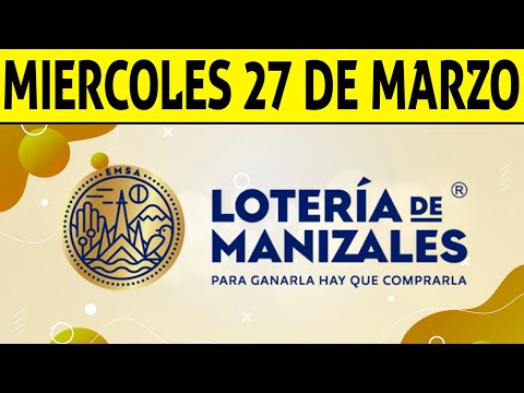 Resultados Lotería de MANIZALES del Miércoles 27 de Marzo de 2024  PREMIO MAYOR