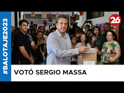 Votó Sergio Massa