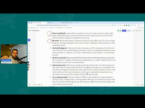 Managing Stress and Anxiety with God's Help