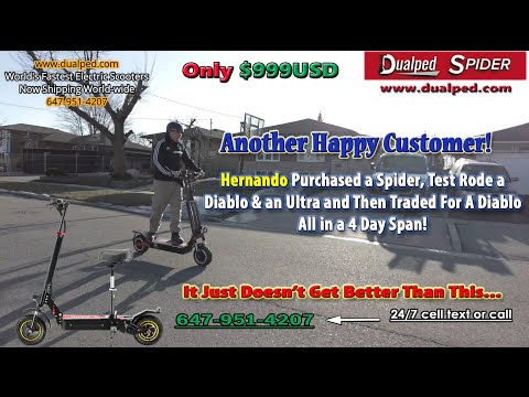Hernando Buys a Dualped Spider, Test Rides A Diablo & Ultra Next Day & Trades For a Diablo!!