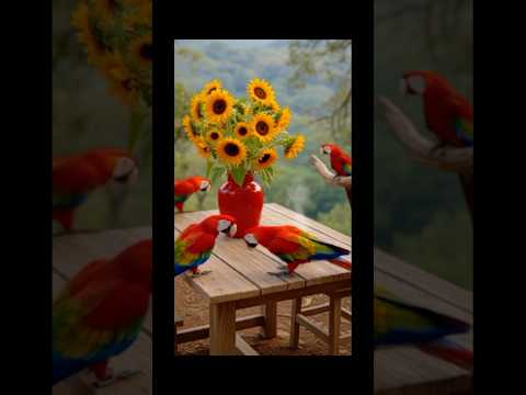 Birds🦜🦜🌻🍁☕ #relaxingmusic #nature #birds