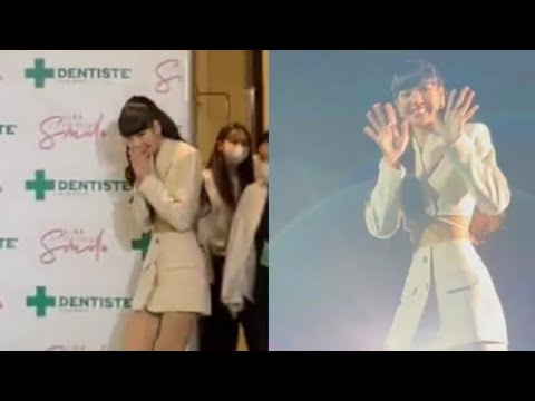 230109 Blackpink Lisa arrival at Dentiste x lisa fansign in Bangkok