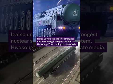 Kim Jong-un shows off North Korea's latest missile weapons at a massive military parade