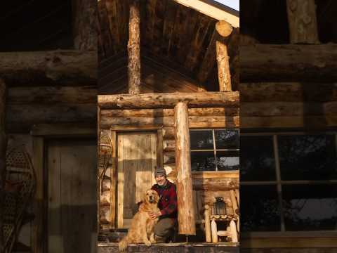 From Forest to Shelter: Captivating Time-lapse of a Solo Log Cabin Build in the Wilderness
