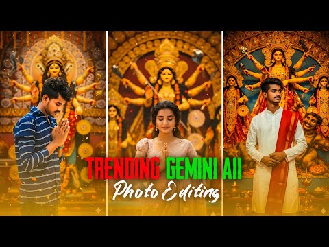Trending Gemini AI Durga Puja Photo Editing | Happy Dussehra AI Editing Tutorial 2025