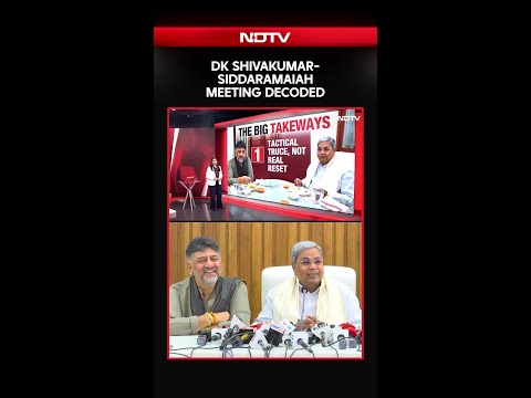 DK Shivakumar-Siddaramaiah Meeting Decoded