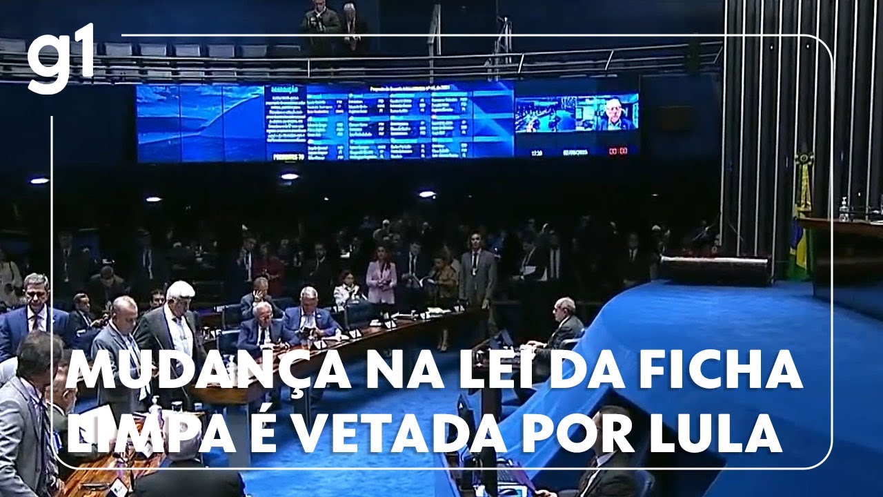 Mudança na Lei da Ficha Limpa é vetada pelo presidente Lula