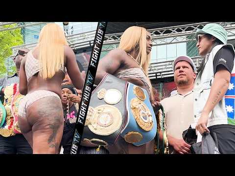 Claressa Shields vs Lani Daniels – FULL Weigh In & Face Off Video