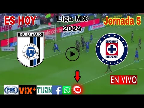 Querétaro vs. Cruz Azul en vivo, donde ver, a que hora juega Querétaro vs. Cruz Azul Liga MX 2024