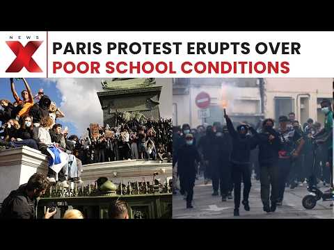 <strong>WATCH</strong>: Paris Protesters March <strong>With</strong> Trumpets, Songs, Costumes Over School Conditions | NewsX