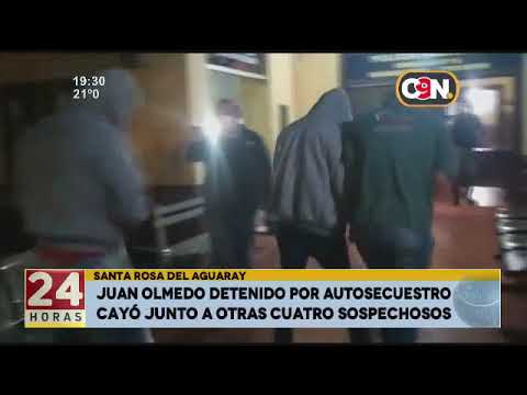 Santa Rosa del Aguaray: Juan Olmedo detenido por auto secuestro