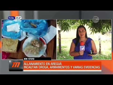 Incautan droga, armamentos y varias evidencias en Areguá