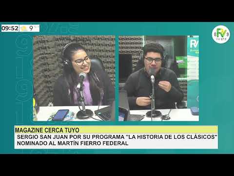 Sergio San Juan: “Feliz de estar ternado para el Martín Fierro Federal.