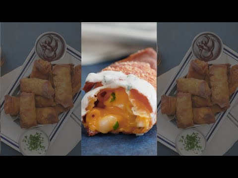 how to make macaroni and cheese bacon egg rolls