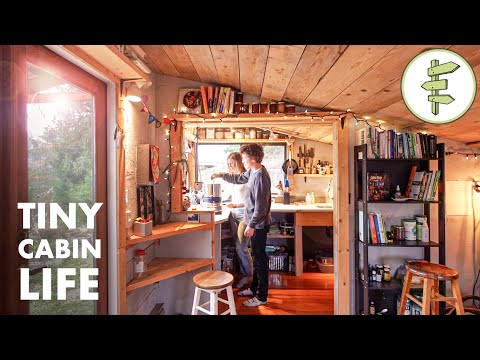 Couple Living in a Low-Cost Tiny Cabin for More Financial Freedom