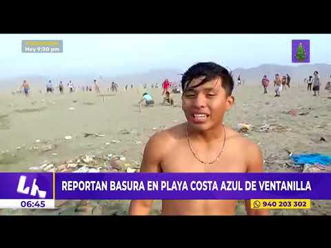 REPORTAN BASURA en playa de Costa Azul de Ventanilla luego de nochebuena #LatinaNoticias