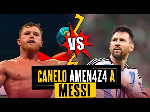 Messi pisotea la camiseta de México y Canelo Álvarez lo reta