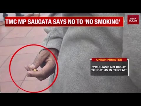 TMC MP Saugata Roy Caught Smoking In Parliament Complex; Union Ministers Object | India Today News