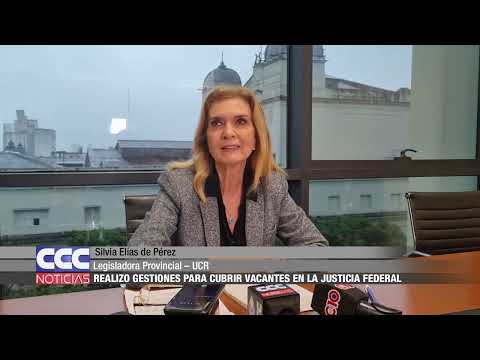 03 Elías de Pérez realizó gestiones para cubrir vacantes en la Justicia Federal