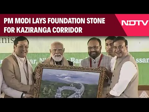 PM Modi Today News | PM Modi Lays Foundation Stone For Kaziranga Corridor