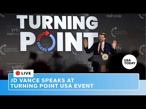 Live: JD Vance speaks at Turning Point USA tour event in Atlanta after failed Iran war talks