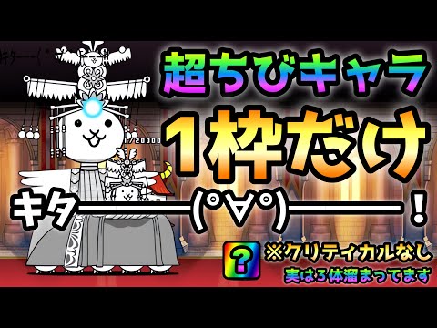 キタ━━━(°∀°)━━━！まさかの超極小1枠で攻略　にゃんこ大戦争