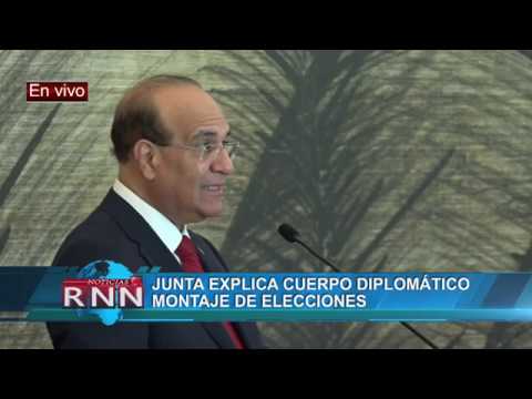 Junta explica a cuerpo diplomático montaje de elecciones