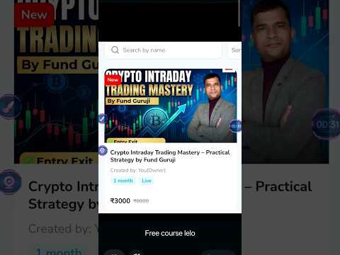 FREE Crypto Course Kaise Join Karein? 🚀 (100% Free) #cryptotrading #cryptolive #bitcointrading