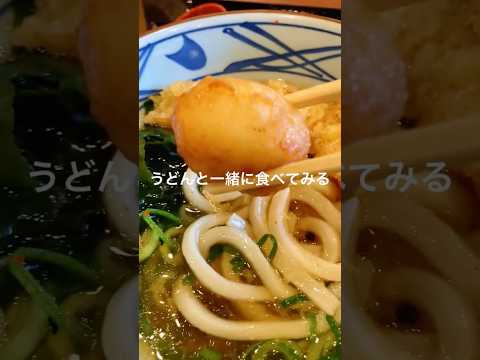 【丸亀製麺】うどーなつうどんに入れてみた😁#shorts