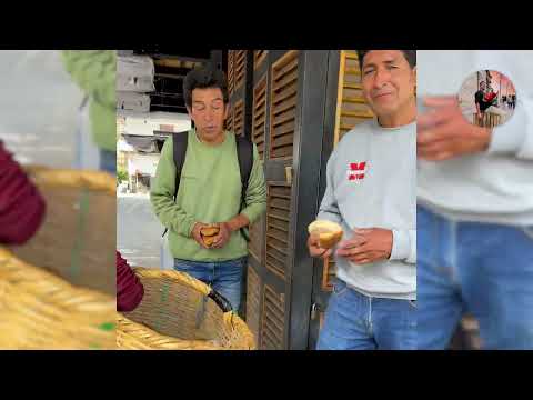Compró todos los panes a este señor y regaló a las personas en la calle 💸🥖