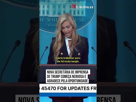 Nova secretária de Imprensa de Trump começa nervosa e agradece pela oportunidade
