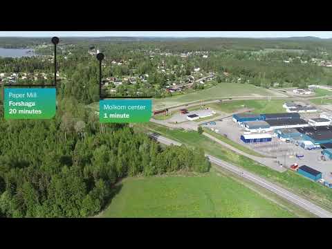 Ledig mark mark för etablering: Upperud/Industrivägen i Molkom, Karlstads kommun