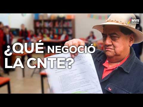 Acuerdos con la CNTE:¿Por qué aumentan las plazas docentes si hay menos alumnos?  l MVS Noticias