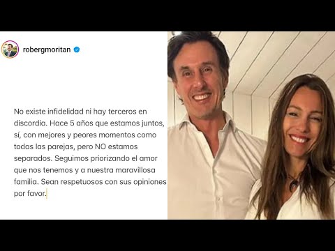 ROBERTO MORITÁN RECONOCIÓ LA CRISIS CON PAMPITA Y DESMINTIÓ INFIDELIDAD