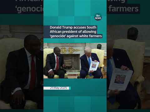 Donald Trump accuses South African president of allowing ‘genocide’ against white farmers | ITV News