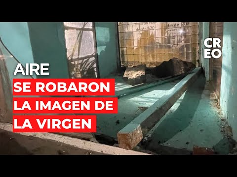 Ladrones creyentes: robaron la imagen de una Virgen en barrio Mariano Comas