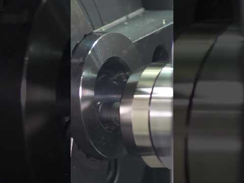 No more worries about chip disposal for threading! #shorts #cnc #machine #engineering