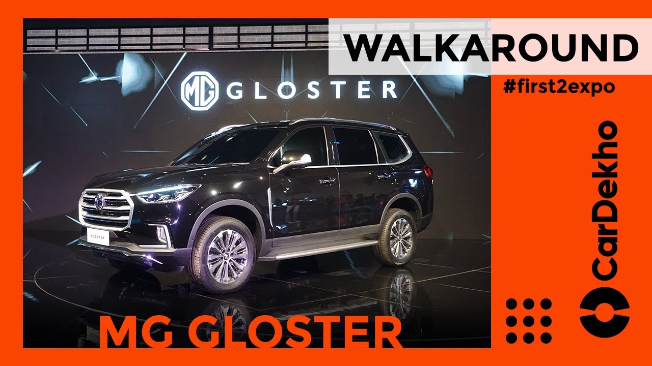 MG Gloster SUV India Walkaround Review in Hindi | Auto Expo 2020