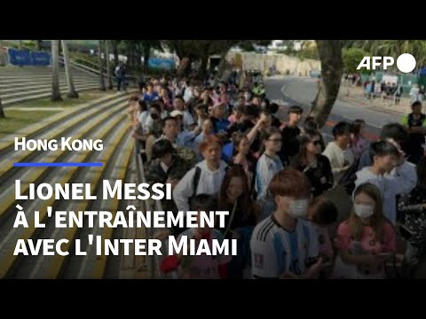 Messi mania: les fans hongkongais font la queue pour voir l'entraînement de l'Inter Miami | AFP