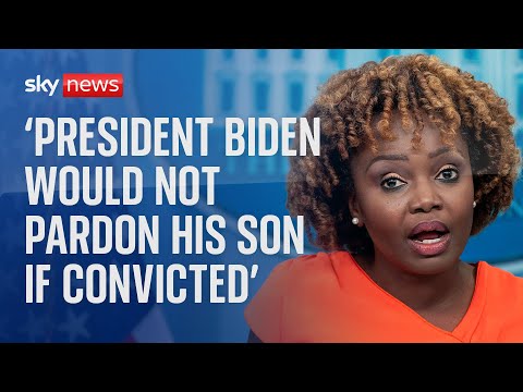 Watch live: White House briefing, following the indictment of Hunter Biden, President Biden's son