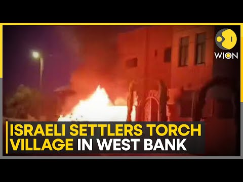 Israeli settlers torch entire village in Palestinian West Bank | Latest English News | WION