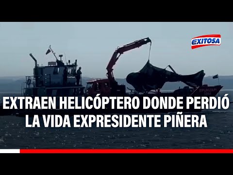 Chile: Extraen helicóptero donde perdió la vida el expresidente Sebastián Piñera