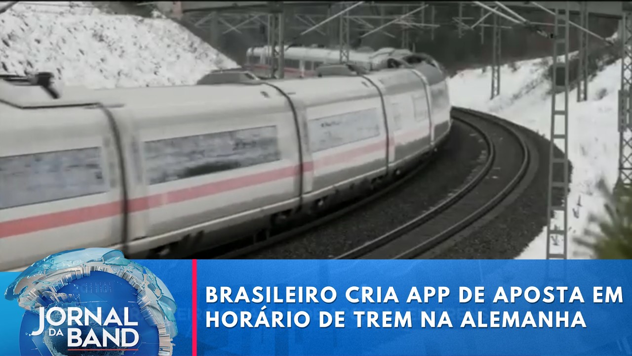 Aplicativo criado por brasileiro vira fenômeno ao apostar em falhas de trem | Jornal da Band