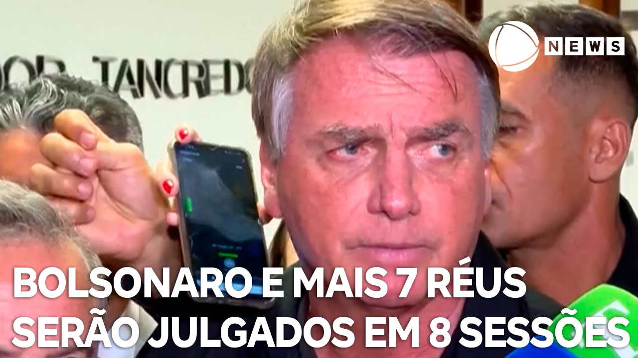 Bolsonaro e mais sete réus serão julgados no STF durante oito sessões