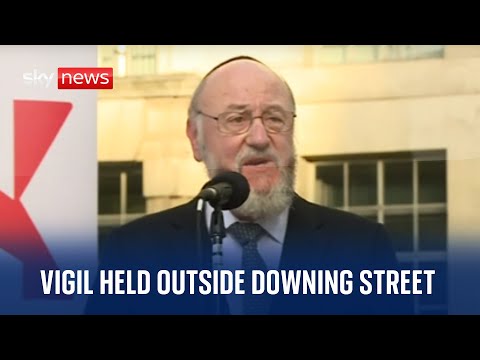 Watch live: Vigil held outside Downing Street as Israel-Hamas war intensifies