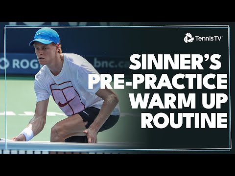 How To Warm Up For Tennis: Jannik Sinner Style 🙆‍♂️