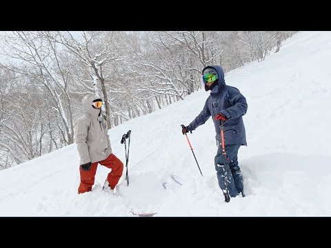 師匠、悪雪の深雪って滑れるんですか?w【テレマークスキー】